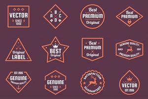 Vintage Retro Vector Logo voor banner