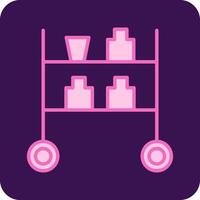 trolley vector pictogram vector