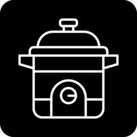 rijst- kookplaat vector icoon