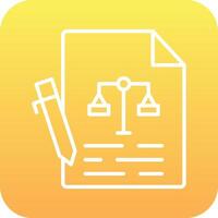 contract vector pictogram