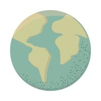 groene wereld planeet aarde vector
