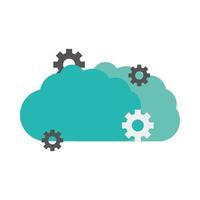 cloud computing-instelling vector