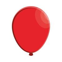rode ballon decoratie vector