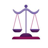 rechtvaardigheid evenwicht wet vector