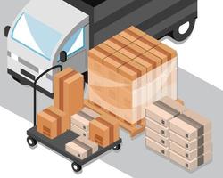 distributie en logistiek vector