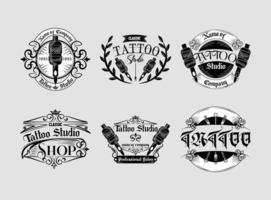tattoo studio collectie vector