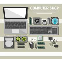 computer winkel poster vector
