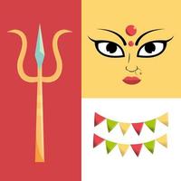 pictogrammen instellen navratri vector