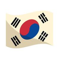 Koreaanse vlag nationale vector