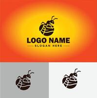 mier logo insecten icoon bedrijf merk bedrijf mier logo sjabloon bewerkbare vector