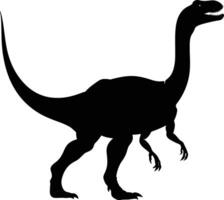 ai gegenereerd silhouet dinosaurus zwart kleur enkel en alleen vector