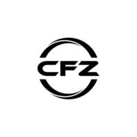 cfz brief logo ontwerp, inspiratie voor een uniek identiteit. modern elegantie en creatief ontwerp. watermerk uw succes met de opvallend deze logo. vector