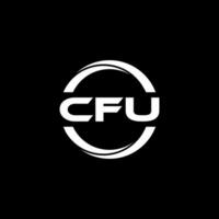 cfu brief logo ontwerp, inspiratie voor een uniek identiteit. modern elegantie en creatief ontwerp. watermerk uw succes met de opvallend deze logo. vector