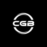 cgb brief logo ontwerp, inspiratie voor een uniek identiteit. modern elegantie en creatief ontwerp. watermerk uw succes met de opvallend deze logo. vector