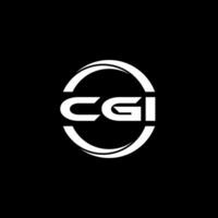 cgi brief logo ontwerp, inspiratie voor een uniek identiteit. modern elegantie en creatief ontwerp. watermerk uw succes met de opvallend deze logo. vector