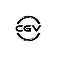 cgv brief logo ontwerp, inspiratie voor een uniek identiteit. modern elegantie en creatief ontwerp. watermerk uw succes met de opvallend deze logo. vector