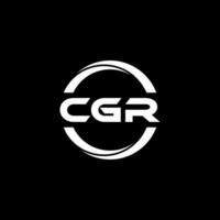 cgr brief logo ontwerp, inspiratie voor een uniek identiteit. modern elegantie en creatief ontwerp. watermerk uw succes met de opvallend deze logo. vector
