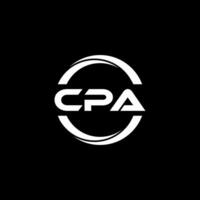 cpa brief logo ontwerp, inspiratie voor een uniek identiteit. modern elegantie en creatief ontwerp. watermerk uw succes met de opvallend deze logo. vector