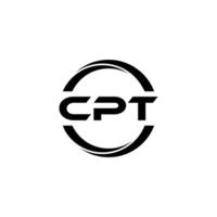 cpt brief logo ontwerp, inspiratie voor een uniek identiteit. modern elegantie en creatief ontwerp. watermerk uw succes met de opvallend deze logo. vector