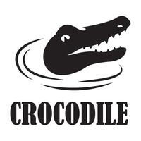 krokodil icoon logo vector ontwerp sjabloon