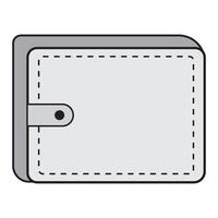 portemonnee icoon logo vector ontwerp sjabloon