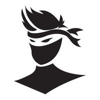 ninja's icoon logo vector ontwerp sjabloon