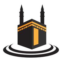 kaaba icoon logo vector ontwerp sjabloon