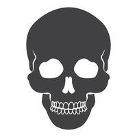 schedel icoon logo vector ontwerp sjabloon
