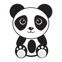 panda icoon logo vector ontwerp sjabloon