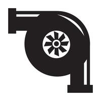 turbo icoon logo vector ontwerp sjabloon