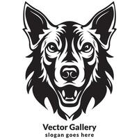 vector schattig hond logo