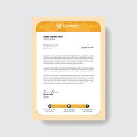professioneel en creatief zakelijke modern bedrijf brief hoofd sjabloon. vector