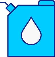 brandstof blauw gevulde icoon vector