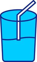 drinken blauw gevulde icoon vector