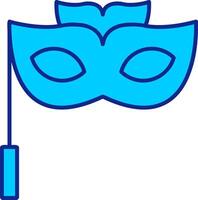 oog masker blauw gevulde icoon vector