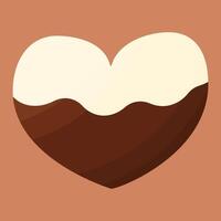 chocola valentijnsdag dag hart liefde zoet icoon vector