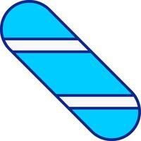 snowboard blauw gevulde icoon vector