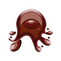 abstracte chocolade splash vector