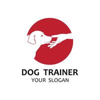 ontwerp logo ideeën opleiding honden vector sjabloon. logo geschikt voor hond trainer bedrijf, hond winkel, hond voedsel op te slaan