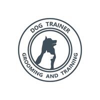 ontwerp logo ideeën opleiding honden vector sjabloon. logo geschikt voor hond trainer bedrijf, hond winkel, hond voedsel op te slaan