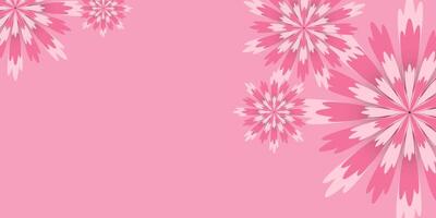 roze bloem vector voor vrouwen dag spandoek. roze kleur Internationale vrouwen dag concept voor spandoeken, vector illustratie