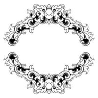 luxe kader ornament bruiloft decoratie grens vector