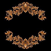 luxe kader ornament bruiloft decoratie grens vector