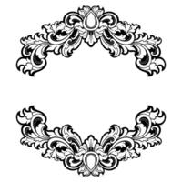 luxe kader ornament bruiloft decoratie grens vector