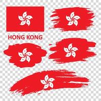 reeks van vector vlaggen van hong Kong