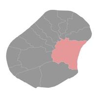 anibaar wijk kaart, administratief divisie van nauru. vector illustratie.