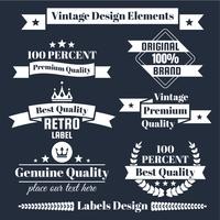 Vintage Retro Vector Logo voor banner