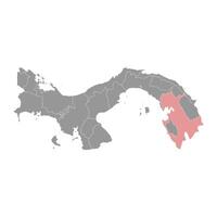 darien provincie kaart, administratief divisie van Panama. vector illustratie.