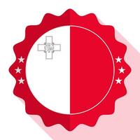 Malta kwaliteit embleem, label, teken, knop. vector illustratie.