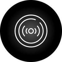 leven streaming cirkel vector icoon